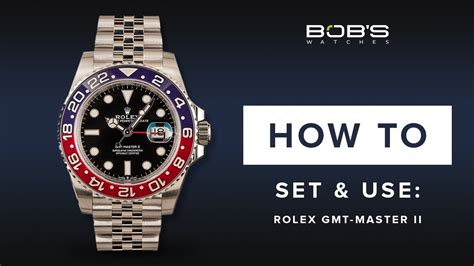 rolex gmt how to set